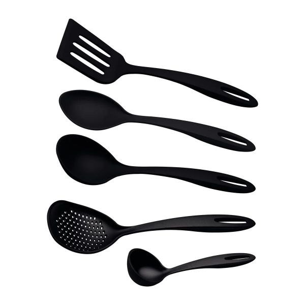 JUEGO ESPATULAS NYLON NEGRO TRAMONTINA 5P T251995