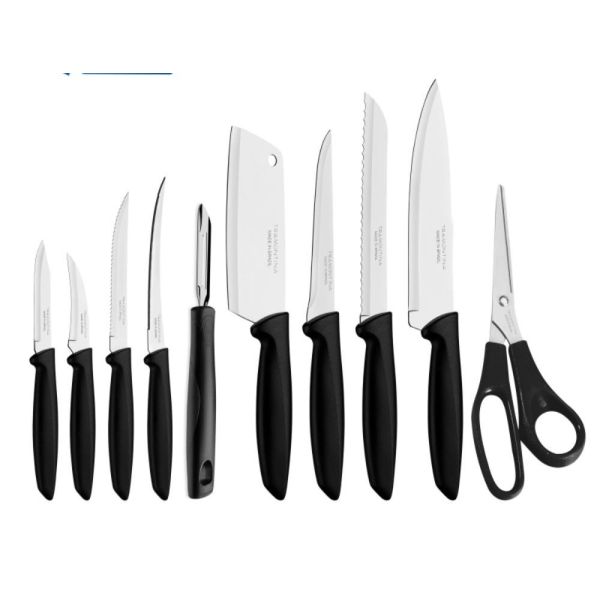 JUEGO DE CUCHILLOS TRAMONTINA 10P NEGRO 065 T23498W