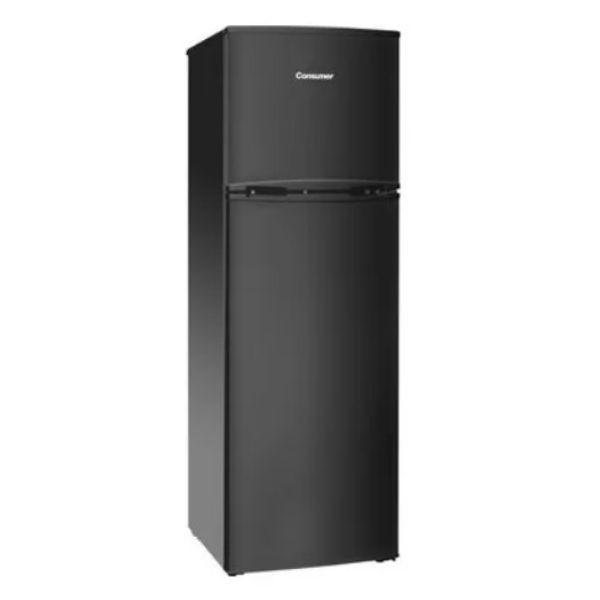 HELADERA CONSUMER 280 LTS 2P F/H NEGRA