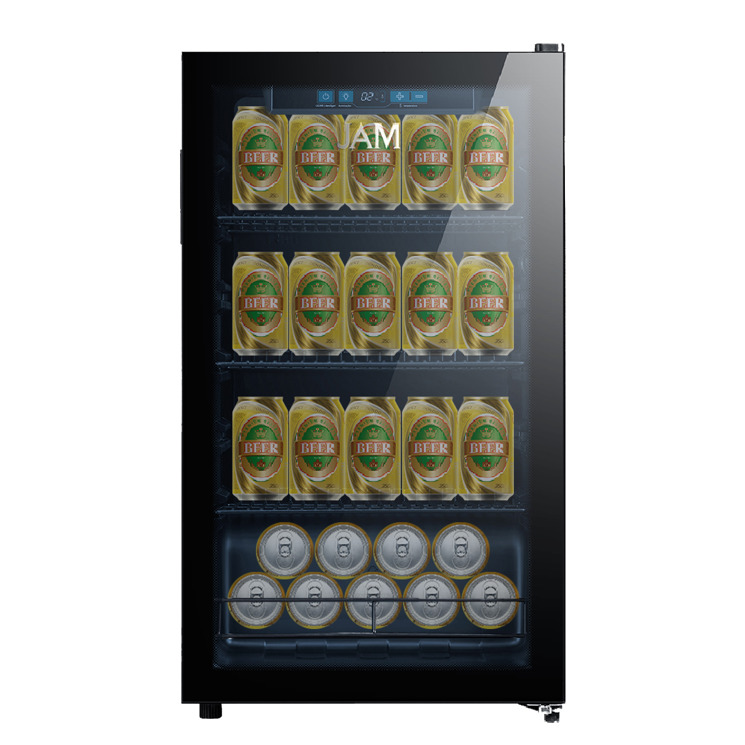 EXHIBIDORA CERVECERA JAM 82 LTS. -5° A +18°C. ILUMINACIÓN LED CJ96GE 10820